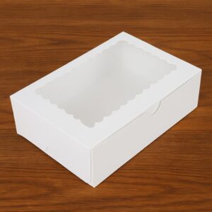 6 cupcake white window boxes
