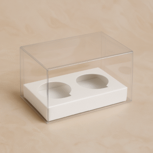 DOUBLE CUPCAKE BOXES CLEAR