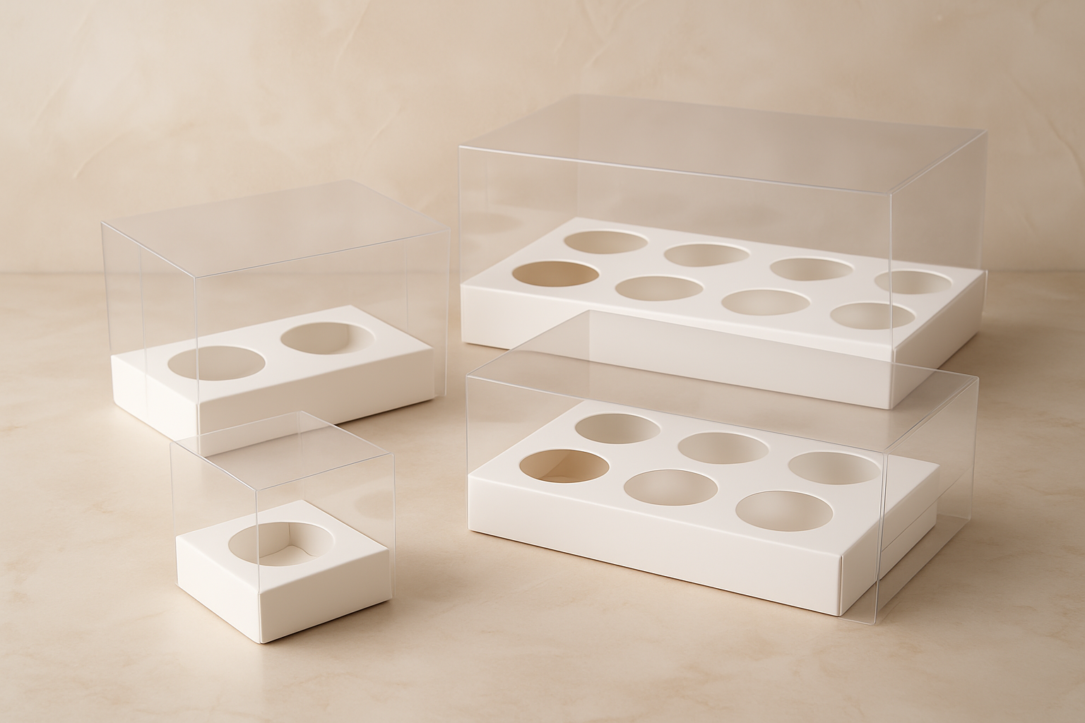 CLEAR CUPCAKE BOXES
