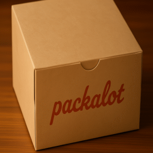 6x6x6 inchs white and kraft  box